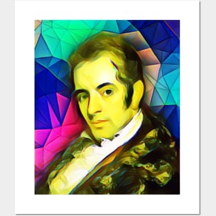 Washington Irving Colourful Portrait | Washington Irving Artwork 6 Posters and Art